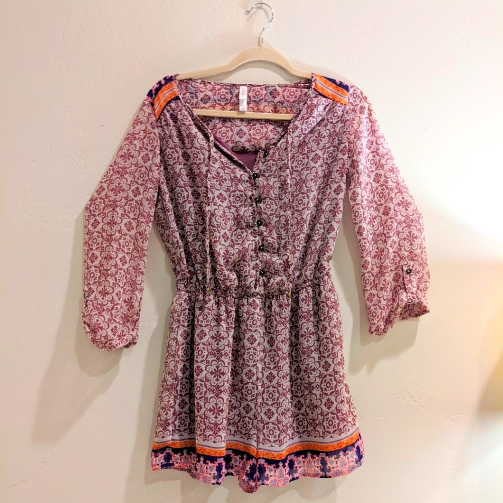 Cute Summer Romper Dress with Sleeves!